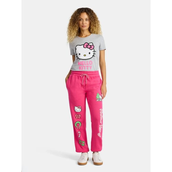 Hello Kitty Women's Maternity Graphic Tee with Short Sleeves, Size M(8-10) - Picture 3 of 5